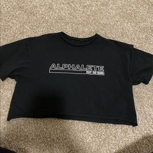 Alphalete black crop top